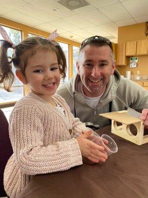 Enjoying Donuts with Dad's Event!