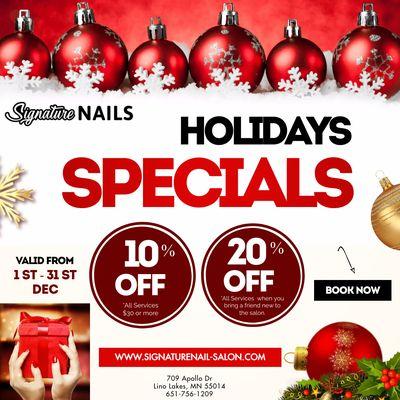 Holiday Specials!