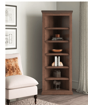 corner bookcase