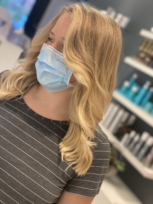 Balayage and haircut by Wesley Dews