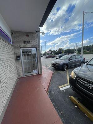 Entrance to the store