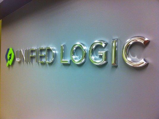 Interior: Backlit Company Logo Signage