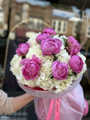 Peony & hydrangea