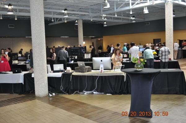 Exhibits in Atrium