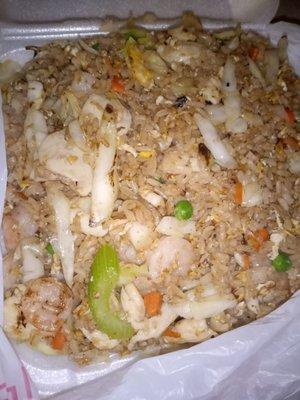 $2 I paid for extra cabbage. Do you see any extra cabbage in this fried rice?