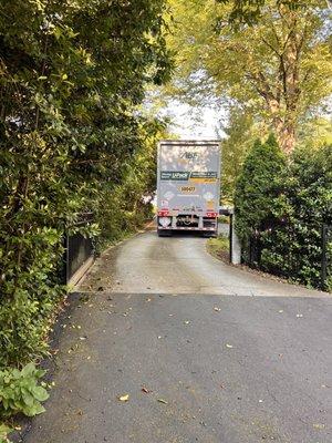 Delivering the trailer to our new address.