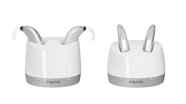 Hearing aid types are all rechargeable.