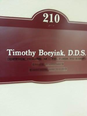 Tim Boeyink, DDS