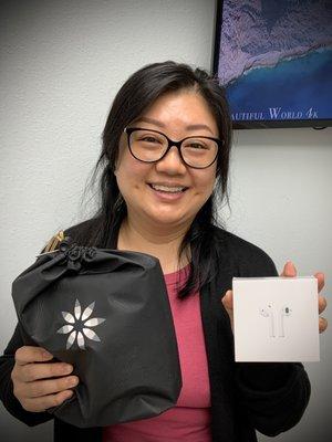 Another winner of free Airpods with Invisalign treatment.