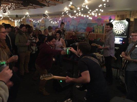 Dancing and live music every Friday! Here's Elk Tongue from 12/30/16.