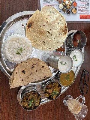 Vegetable thali