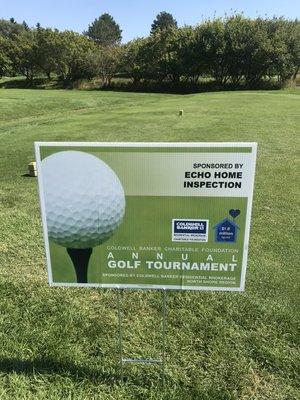 Golf Tournament Sponsorship Sign