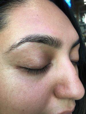 Eyebrow threading