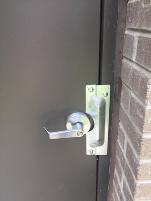 Commercial locks and hardware.