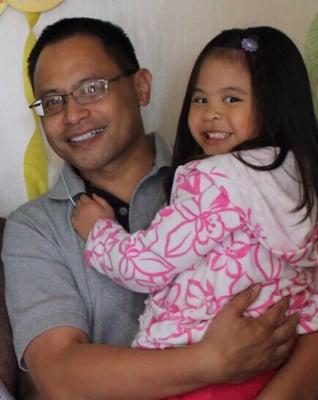 Dr. Jeff Alcaide and his beautiful daughter.