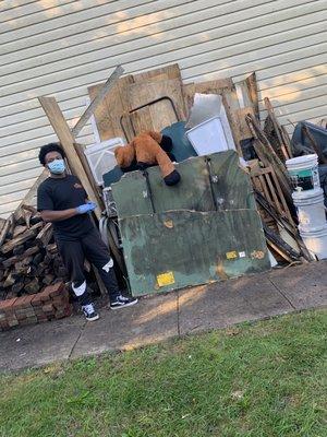 Removal of a shed.