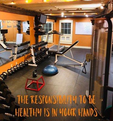 Our Wellness Center where we offer personal training, gym memberships, nutrition counseling to help you reach your goals!