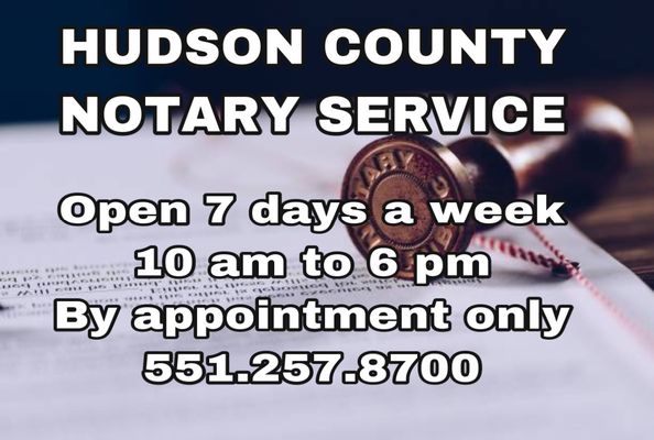 Hudson County Notary Public Service