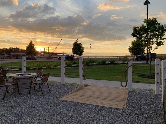 View of Long Lake from patio