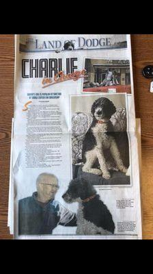 Charlie made the paper!