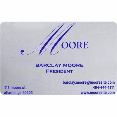 Metallic Silver PVC Business Cards make a distinct statement about you and your business.