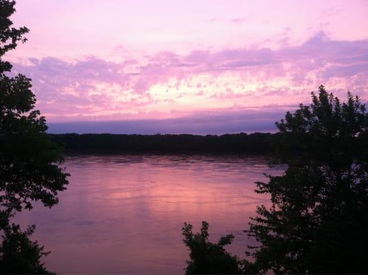 View from the new 1 mile trail down to the river.