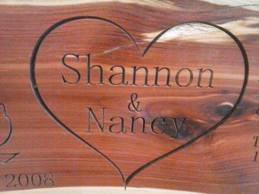 Custom wood signs