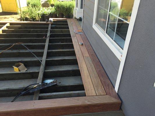 Hardwood deck