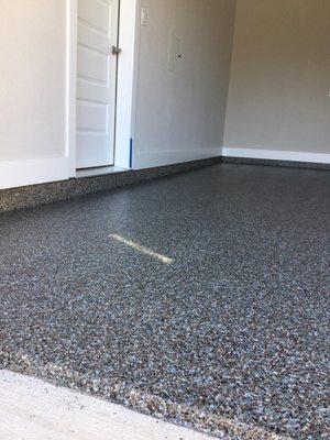 Epoxy floor on garage