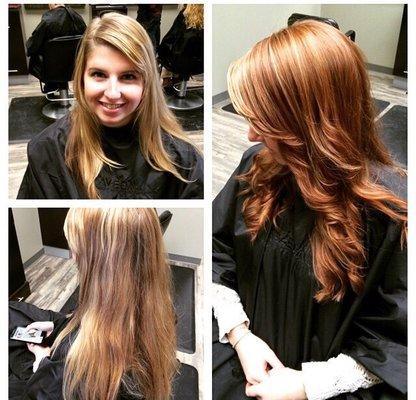 Warm up for fall with this amazing Copper shade  Stylist - Kirsten