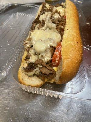 12' Home Sweet Home Cheesesteak deal with Large fries. $20

6' cheesesteak deal $14.99