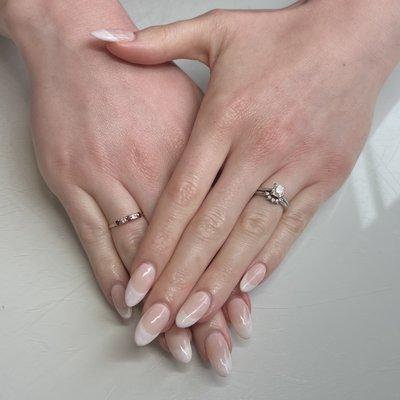 Gel Extension Set w/Tier One Art - Elegant French Tips.