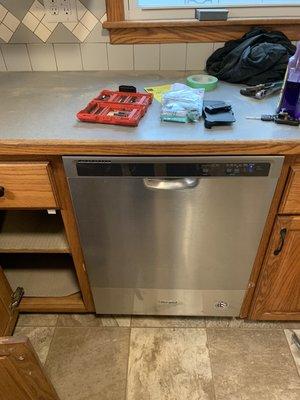 Dishwasher installation