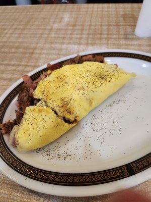 Meat-lovers omelet