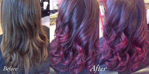 Before & After from January 2020, done by Krystle Bennett