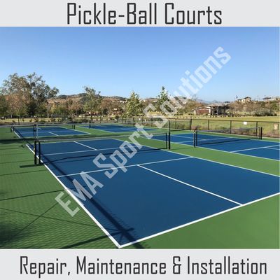 Pickle Ball Courts, Build, Repair, Maintenance, Installation