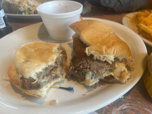 Steak and cheese sub.