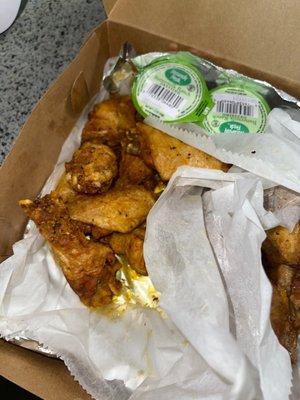 Wet chicken in a box not 3xcrispy they did not listen