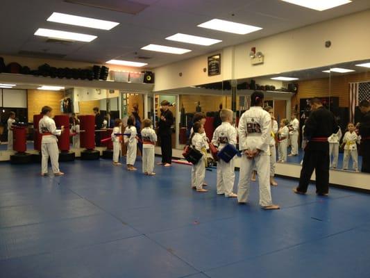 Individual focus based on kids belt level