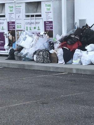 Big Brothers and Sisters of Long Island - time for them to bring all these donations inside already?