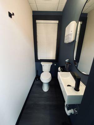 We love our small but very clean bathroom!