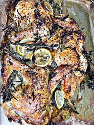 Whole herb roasted chicken