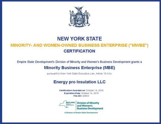 If you have a job that a MBE Minority Business Owner is a candidate. We are certified as a Minority Business Enterprise in St...