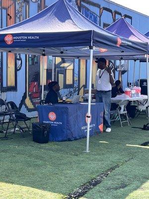 The city of Houston served as a vendor doing health screenings