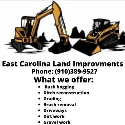 East Carolina Land Improvements -Excavation Contractor