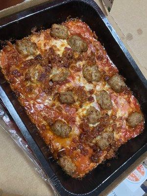 All Meat Pizza Bowl