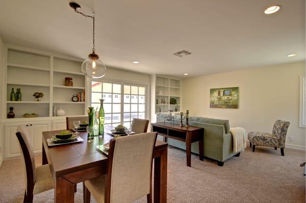 Bradford La Verne Family Room and Dining area