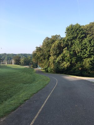 Road down to the lake