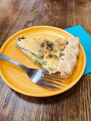 Spinach and Gouda Quiche Slice