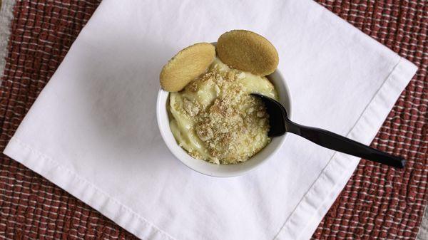 Our Custard-based Banana Pudding.  Takes 2 hours to make daily.